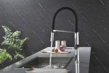 Смеситель для кухни Paulmark BARREL, хром, Ba214029-CR