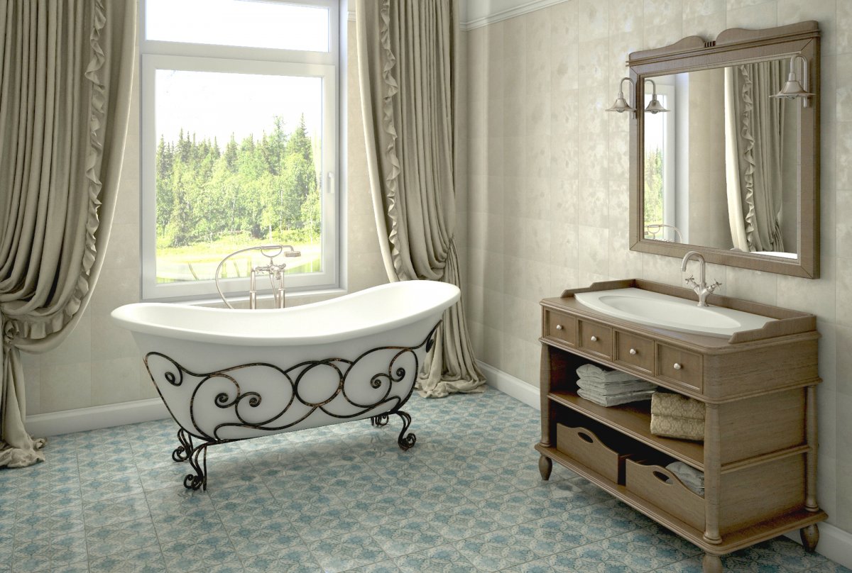 Ванна ESTET Boston silk 1800х740