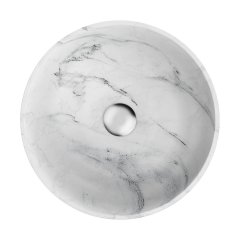 Раковина для ванной Omoikiri HITOMI-WH MARBLE белый мрамор 4972078