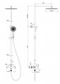 Душевая система WONZON & WOGHAND TOR, Хром (WW-88047073-CR)