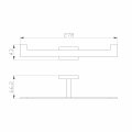 Двойной держатель для туалетной бумаги с полкой WONZON & WOGHAND FLAT, Хром (WW-9746)