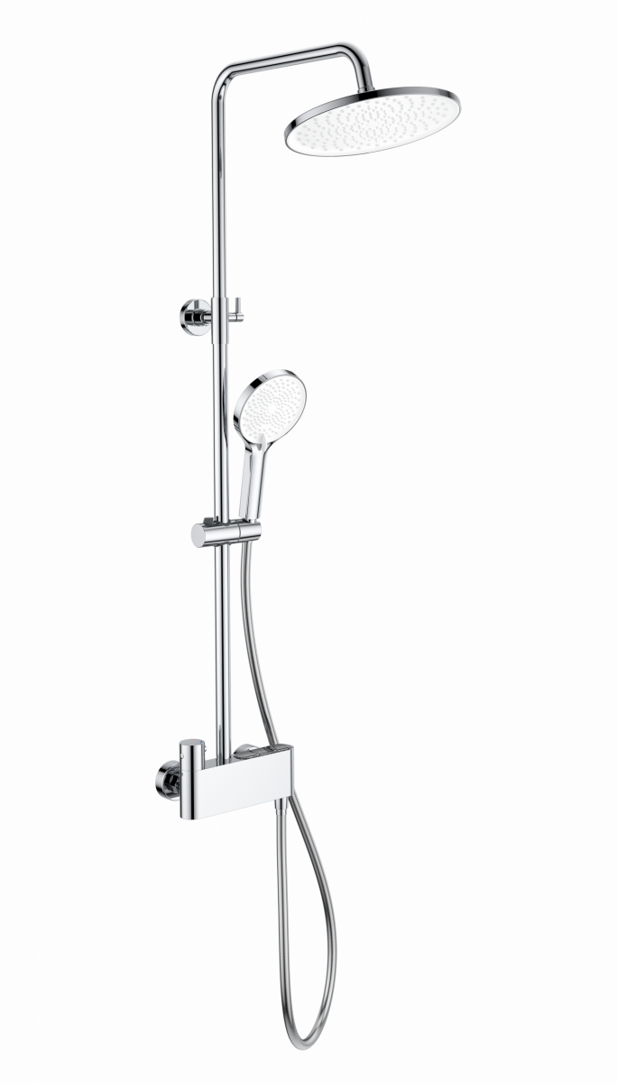 Душевая система с термостатом WONZON & WOGHAND MUSE Corno, Хром (WW-B3110-CR)