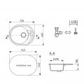 Кухонная мойка Ulgran U-403-309, темно-серый