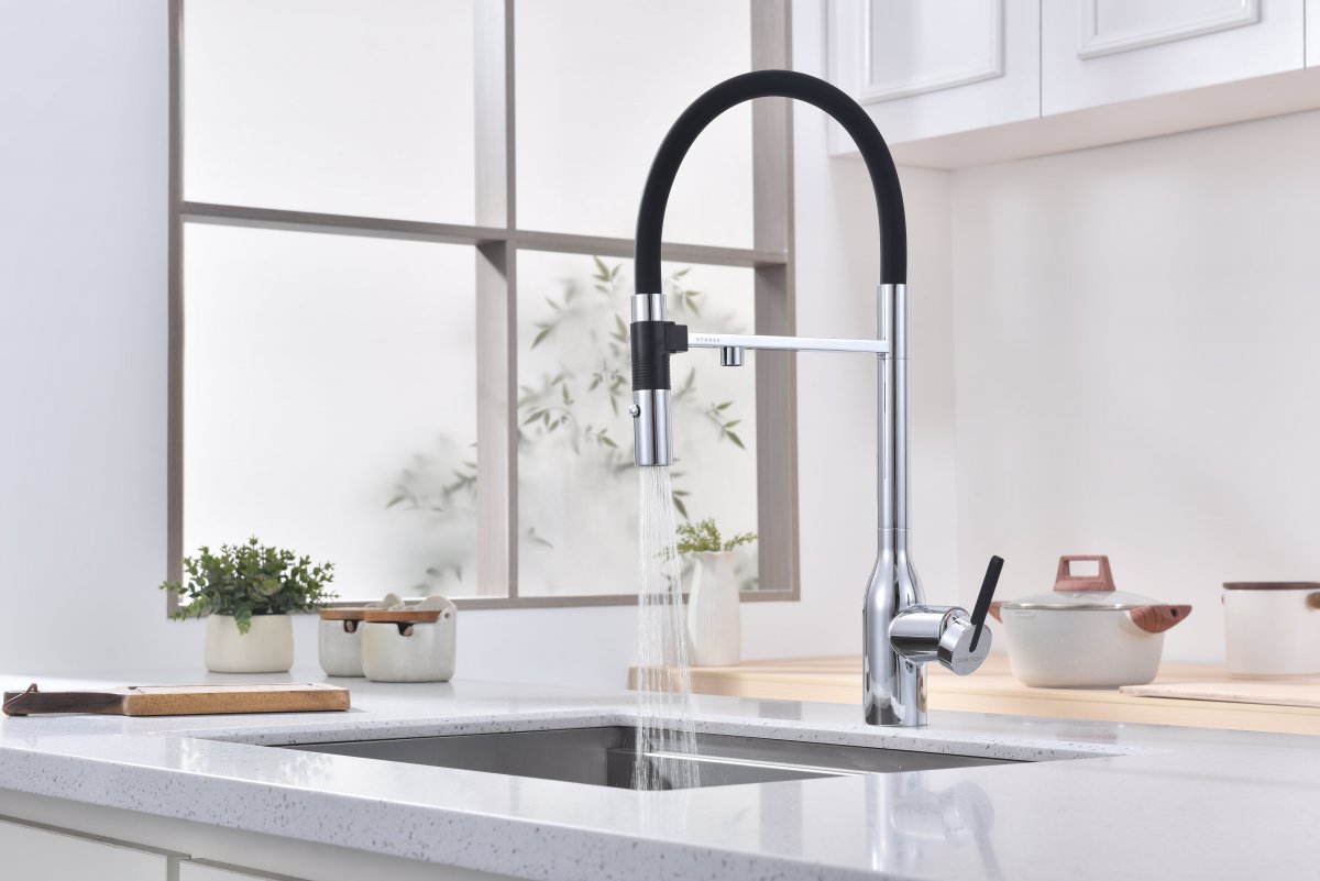 Смеситель для кухни Paulmark MAGNETO ONE, хром, Ma213188-CR