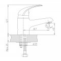 Смеситель для раковины Haiba HB1003, хром