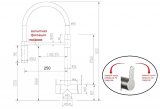 Смеситель Zorg SZR-3030 BLACK MAGNIT