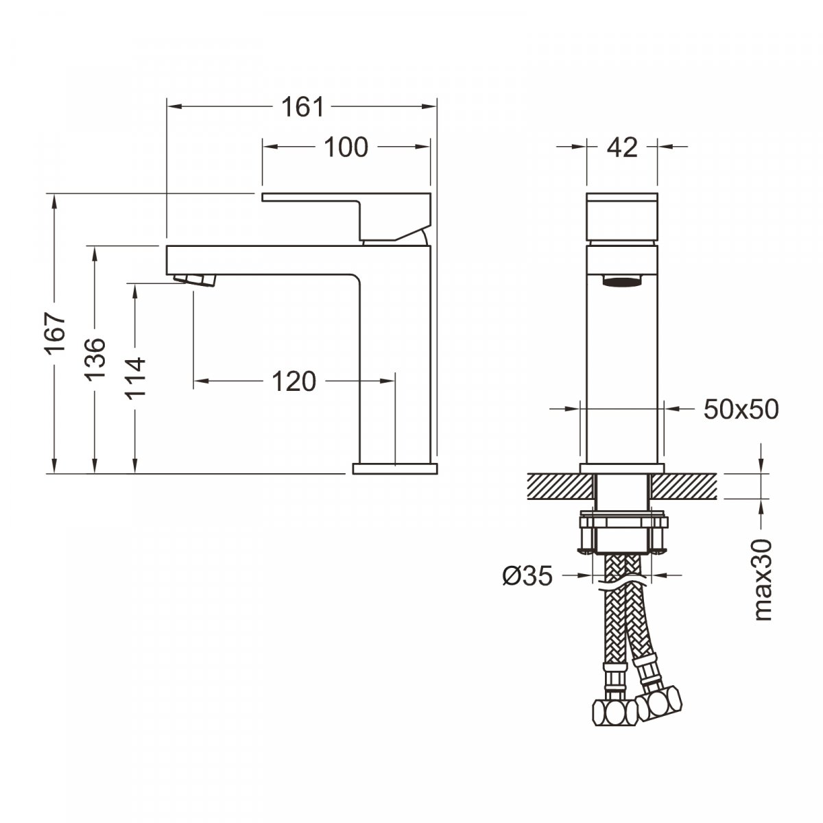 Смеситель для раковины TIMO Selene 2061/00F, хром