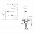 Смеситель для раковины TIMO Selene 2061/00F, хром