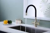 Смеситель для кухни Paulmark SALIX, бронза, Sa213419-BR