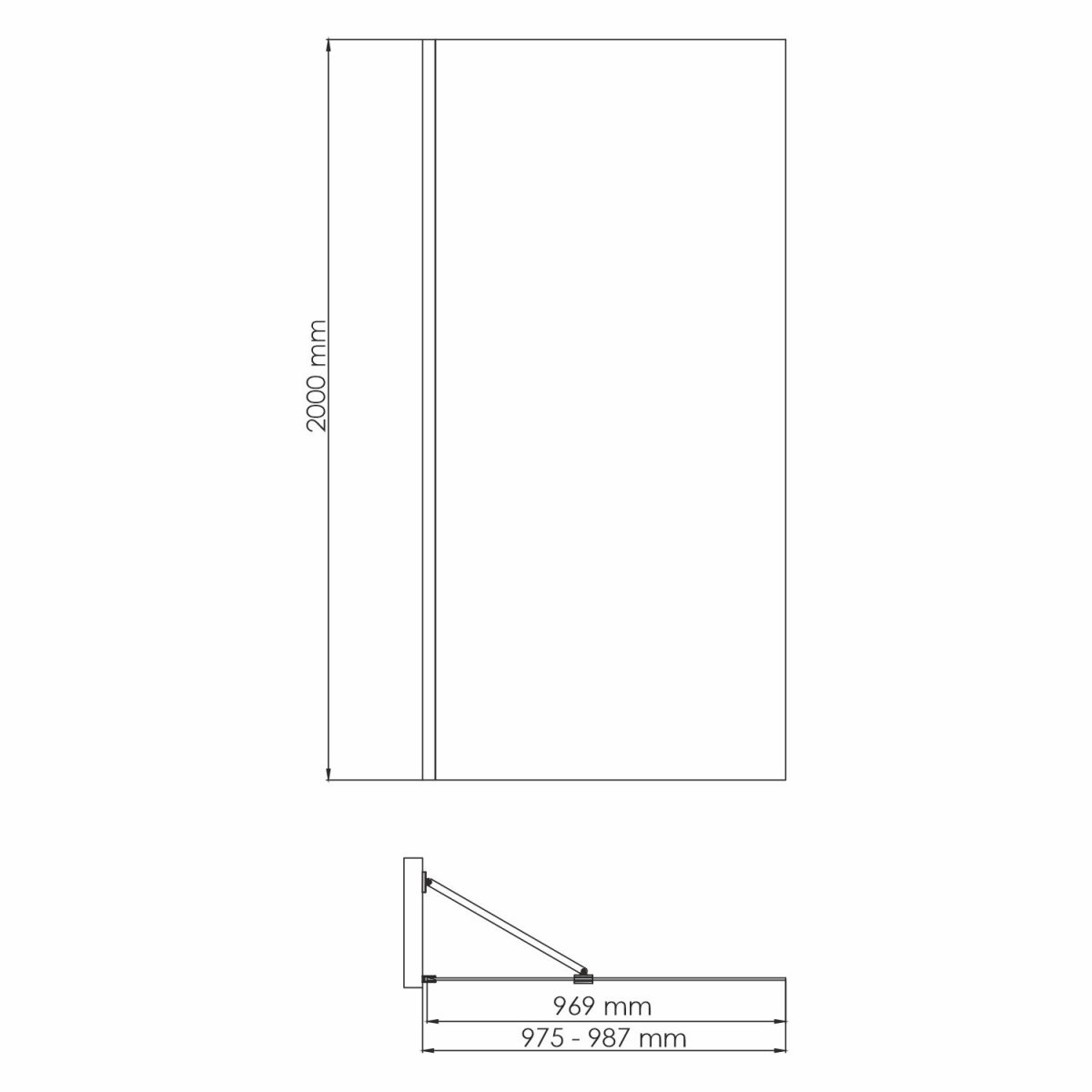 Душевая перегородка WasserKraft 55W44