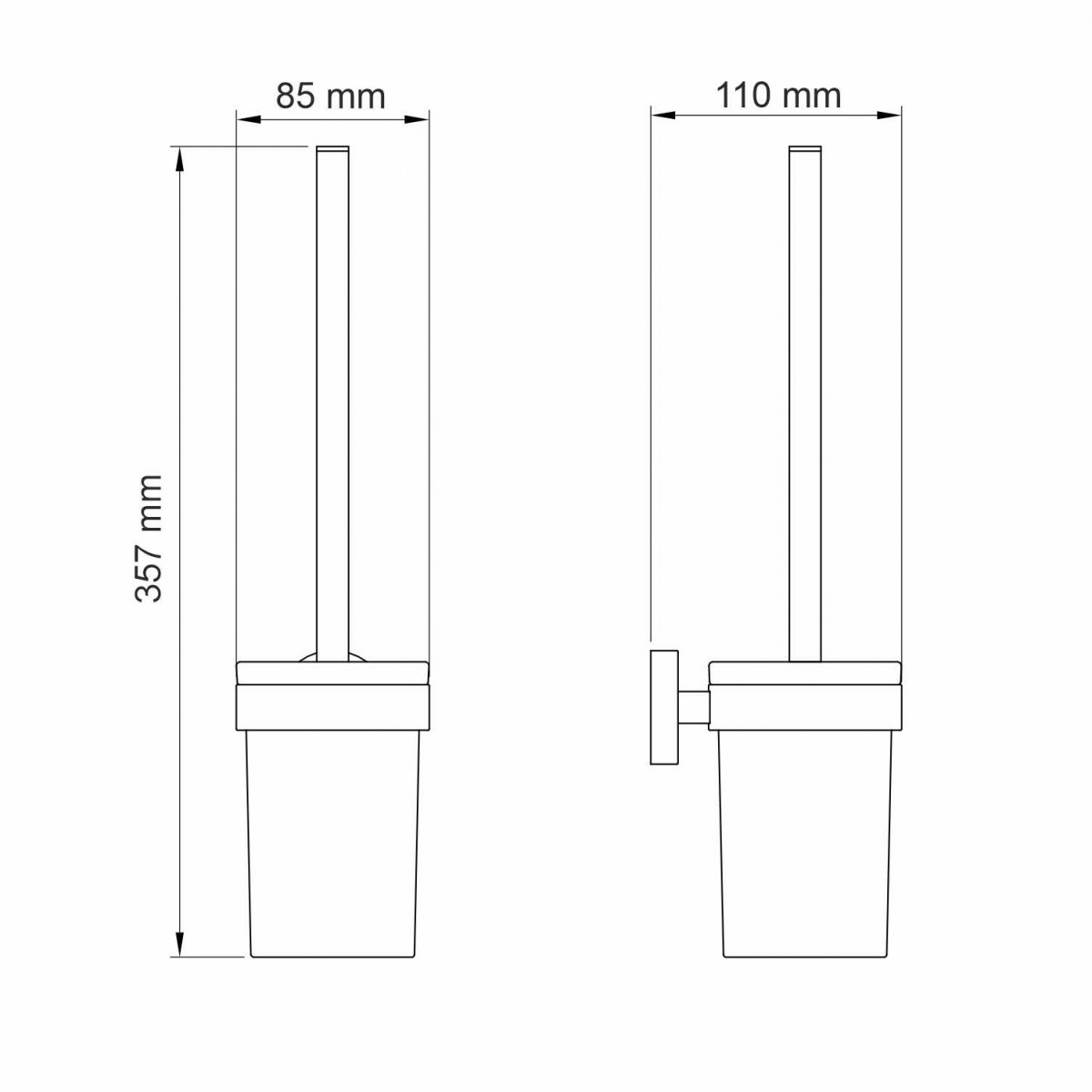 Щетка для унитаза WasserKraft 77727