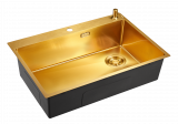 Мойка кухонная Emar EMB-660(TOP) PVD Golden, золото