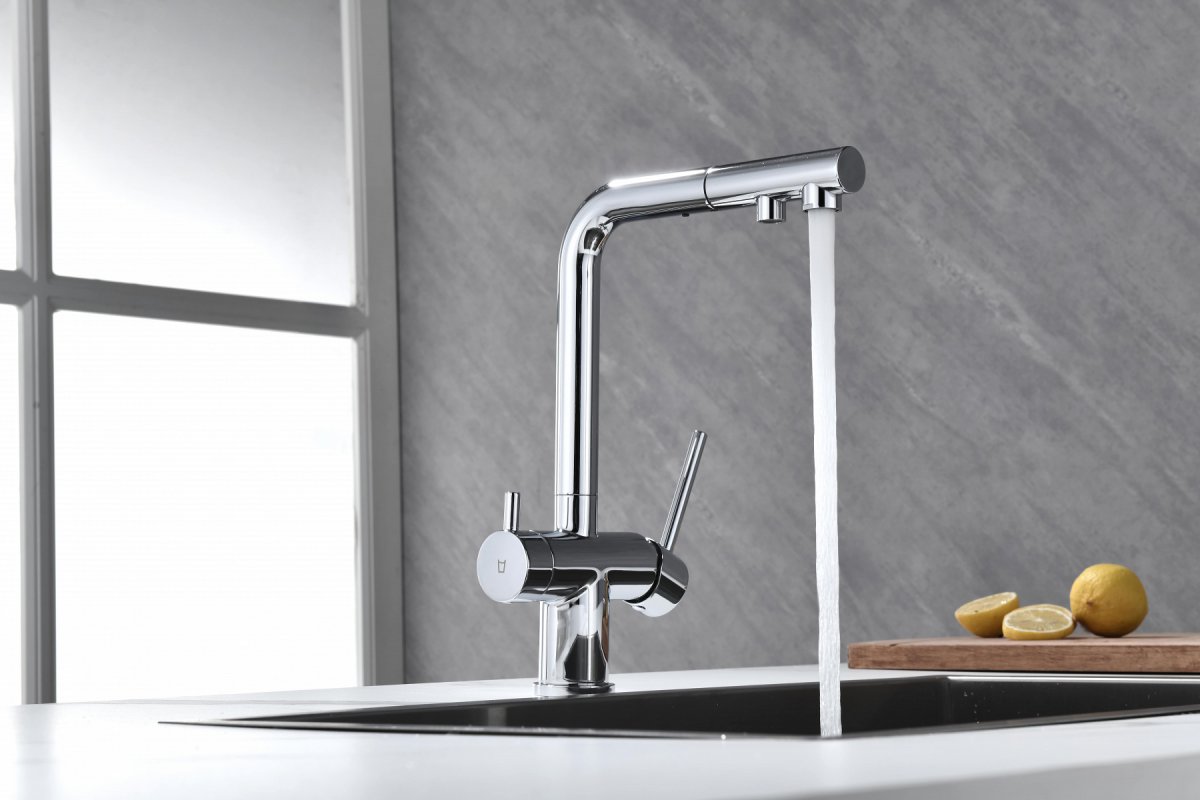 Смеситель для кухни Paulmark SERPENTINE, хром, Se213222-CR