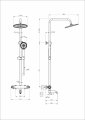 Душевая система с термостатом WONZON & WOGHAND CAPSULE, Черный матовый (WW-B3031-A1-MB)
