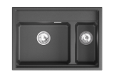 Мойка для кухни Granula Kitchen Space 7302i шварц, 73х51 см, прямоугольная