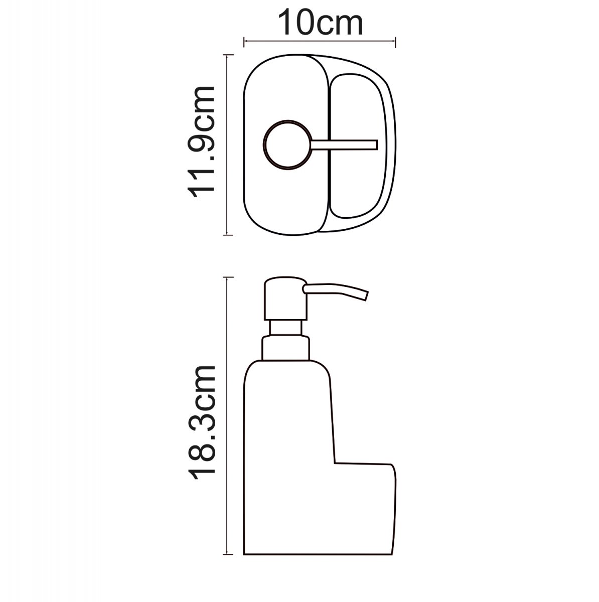 WasserKRAFT K-8499 Дозатор с емкостью для губки