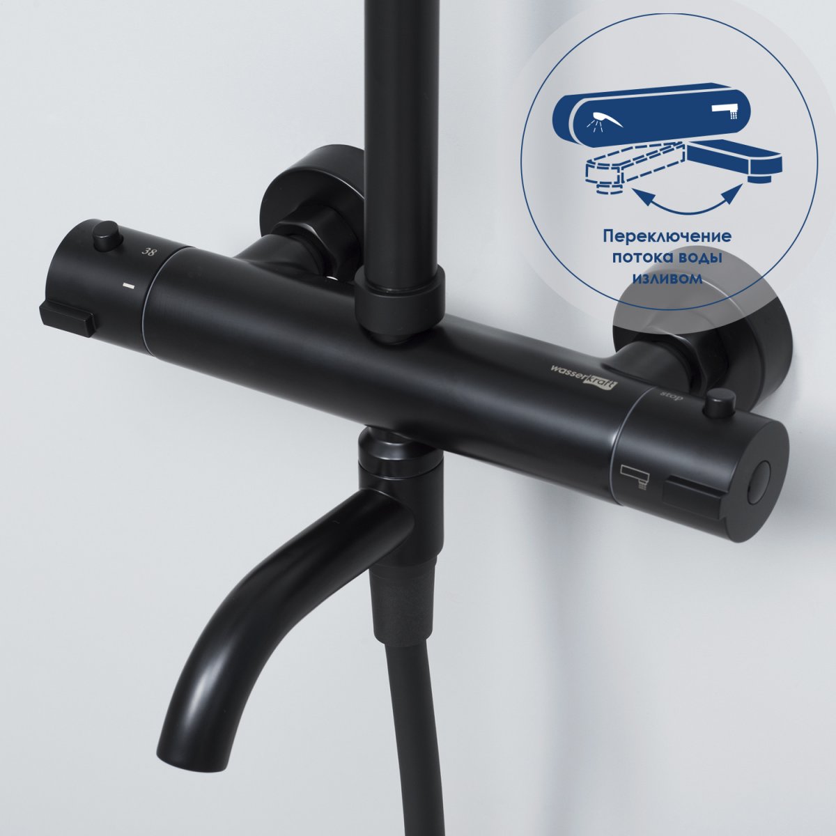 Душевая система WasserKraft A28801 Thermo