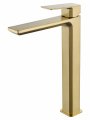 Смеситель для раковины высокий WONZON & WOGHAND DIAMOND, Брашированное золото (WW-88239011- BG )