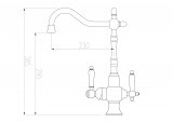 Смеситель ZorG ZR 336 YF-50 BR