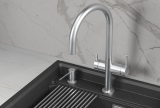 Смеситель для кухни Granula Kitchen Space 8274 нержавеющая сталь, подключение к фильтру