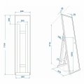 Зеркало Maretti Umbria UM1445175P18EL 45x175 см