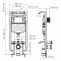 Система инсталляции для унитазов WasserKraft 58TLT.010.ME.PB03