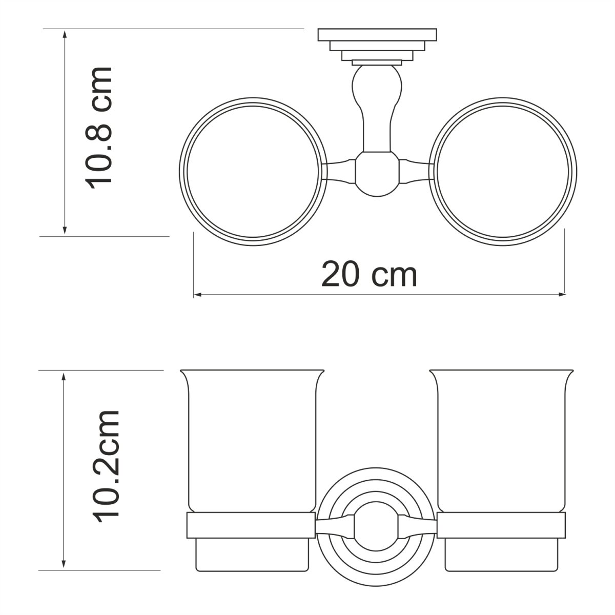 Стакан WasserKraft 7028D