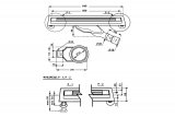 Душевой трап ALMAes Bajo хром 600 мм
