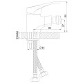 Схематическое изображение Смеситель Rossinka B35-51 для биде
