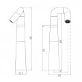 Смеситель для раковины Haiba HB11813, хром