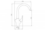 Смеситель Steel Hammer SH 815 SATIN для кухонной мойки