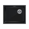 Мойка кухонная Paulmark LUMI 55UNI-SKEW, IT-GRANIT, LU55SK-GRM, серый металлик, 555х440