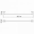 WasserKRAFT Lippe K-6530 Держатель полотенец одинарный