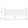 WasserKRAFT Leine K-5011WHITE Полка для полотенец