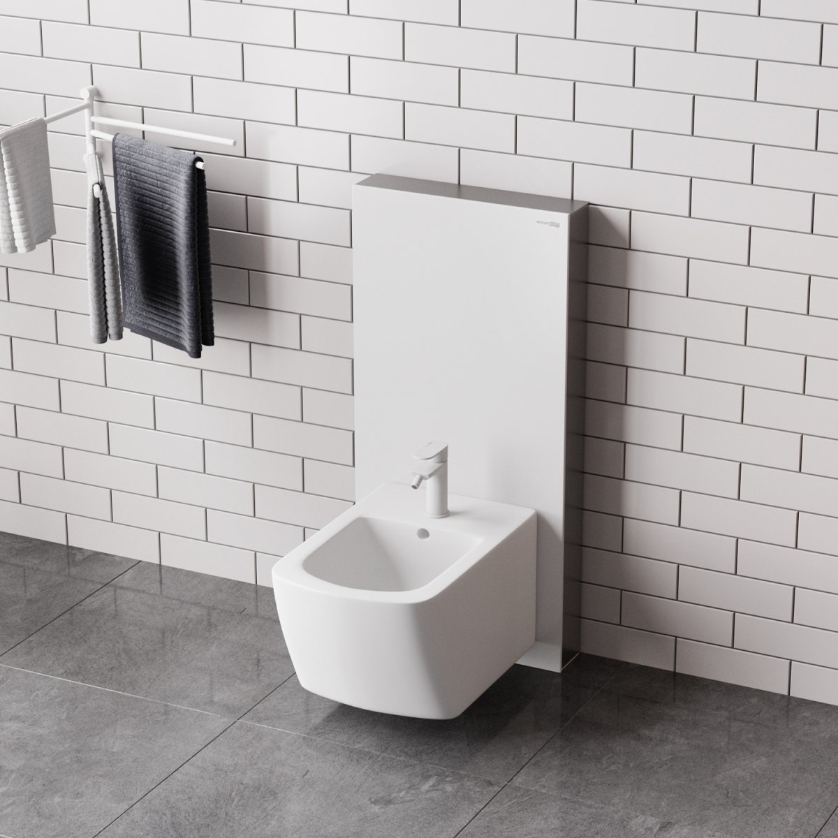 Пристенный модуль системы инсталляции для биде WasserKraft 86BDT.050.WH АКЦИЯ