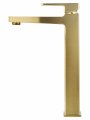Смеситель для раковины высокий WONZON & WOGHAND CUBE 2.0, Брашированное золото (WW-88019068-BG)