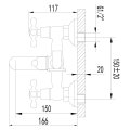 Смеситель Lemark Ursus LM7214BL для ванны