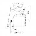 Смеситель для раковины TIMO Beverly 0051F orb, венге
