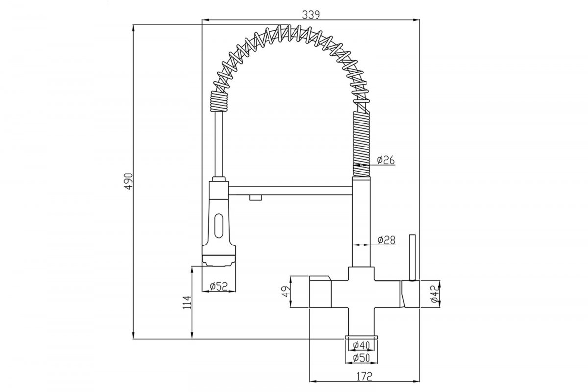 Смеситель Zorg Steel Hammer SH 2005-1 CR