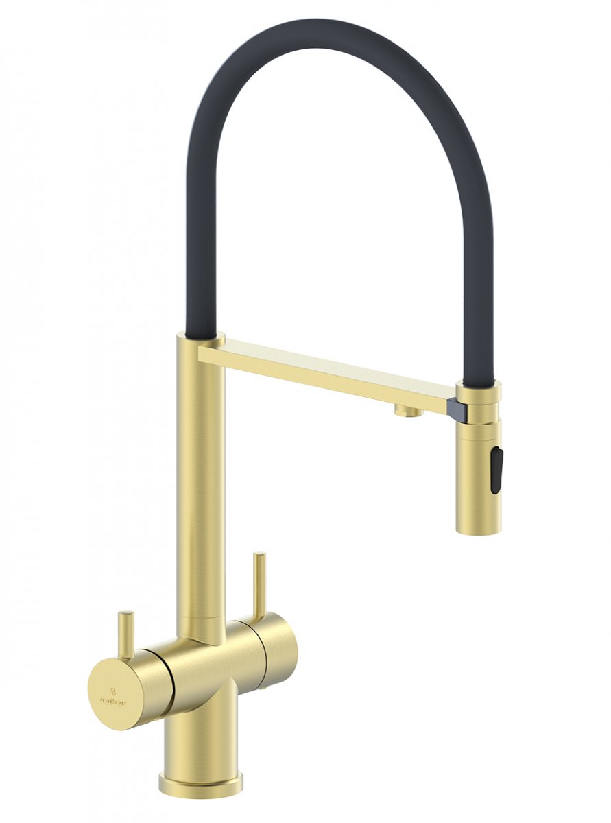 Смеситель для кухни с гибким изливом ALTROBAGNO Флуссо (Flusso) 050202 BG