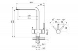 Смеситель для кухни Granula Kitchen Space 7011 золото сатин, подключение к фильтру