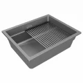 Мойка Paulmark LUMI-PRO 55 UNI, серый металлик, 550х450мм, LU-PRO 55-GRM