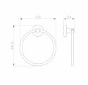 Кольцо для полотенец WONZON & WOGHAND EASY, Хром (WW-8113)