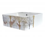 Раковина чаша Bronze de Luxe Golden Deer 1060GD, белый