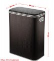 Корзина для белья Geralis PCH-B PUNTO шоколад, кант хром, стандартная