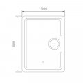Зеркало с LED подсветкой Haiba HB661, 60x80