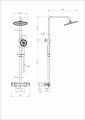 Душевая система с термостатом WONZON & WOGHAND STAY 1, Хром (WW-B3051-A-CR)