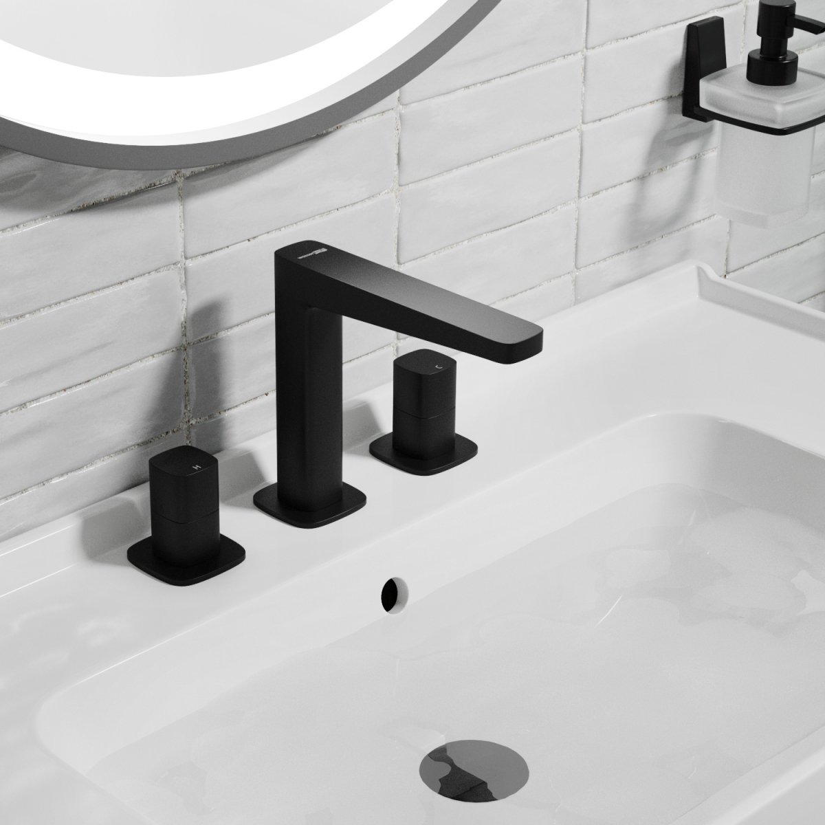 Встраиваемый смеситель для раковины WasserKraft Nuthe 9135