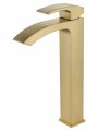 Смеситель для раковины высокий WONZON & WOGHAND FIT, Брашированное золото (WW-88239009- BG)
