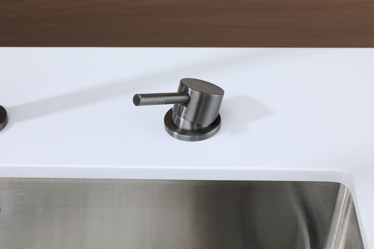 Смеситель для кухни Paulmark ESTETICA, вороненая сталь, Es218006-GM